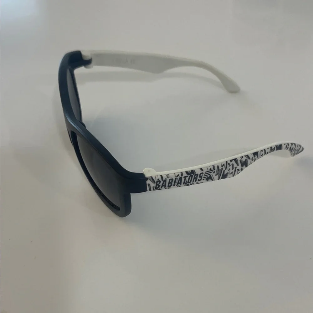 Babiators Black Front with White Patterned Arms Sunglasses